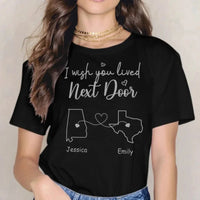 I Wish - Personalised T-shirt With Name And State - A Gift For Best Friends,Family,Lovers - Joliny