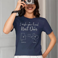 I Wish - Personalised T-shirt With Name And State - A Gift For Best Friends,Family,Lovers - Joliny