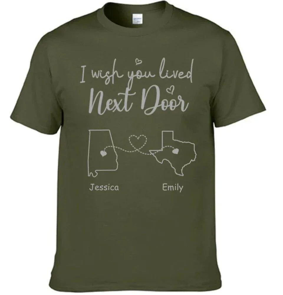 I Wish - Personalised T-shirt With Name And State - A Gift For Best Friends,Family,Lovers - Joliny