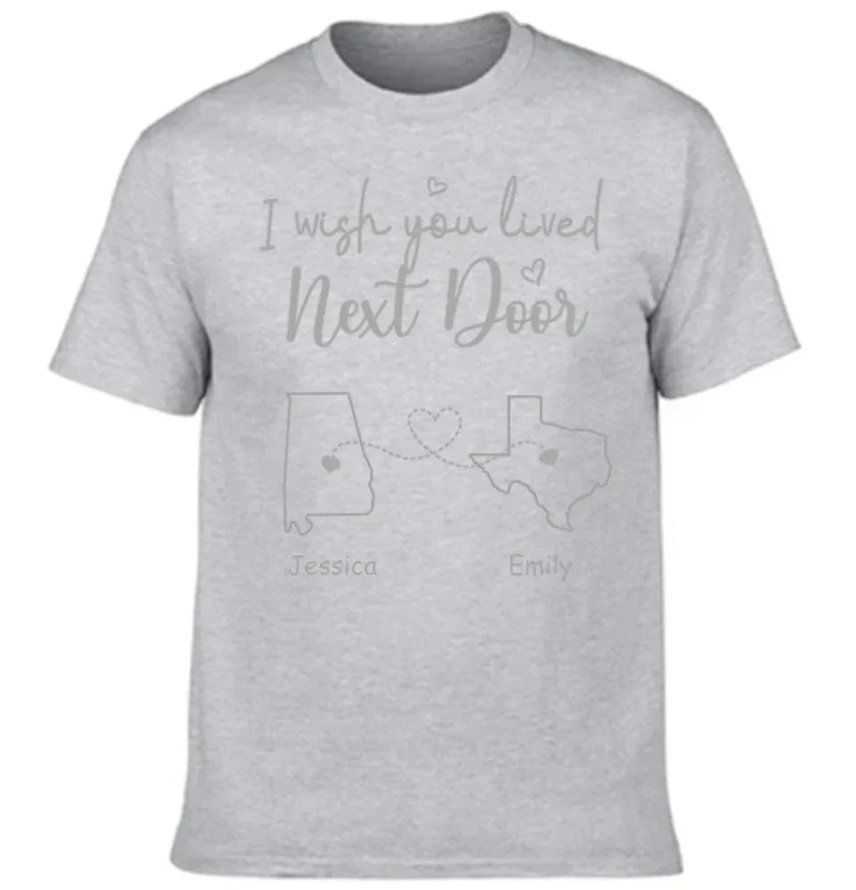 I Wish - Personalised T-shirt With Name And State - A Gift For Best Friends,Family,Lovers - Joliny