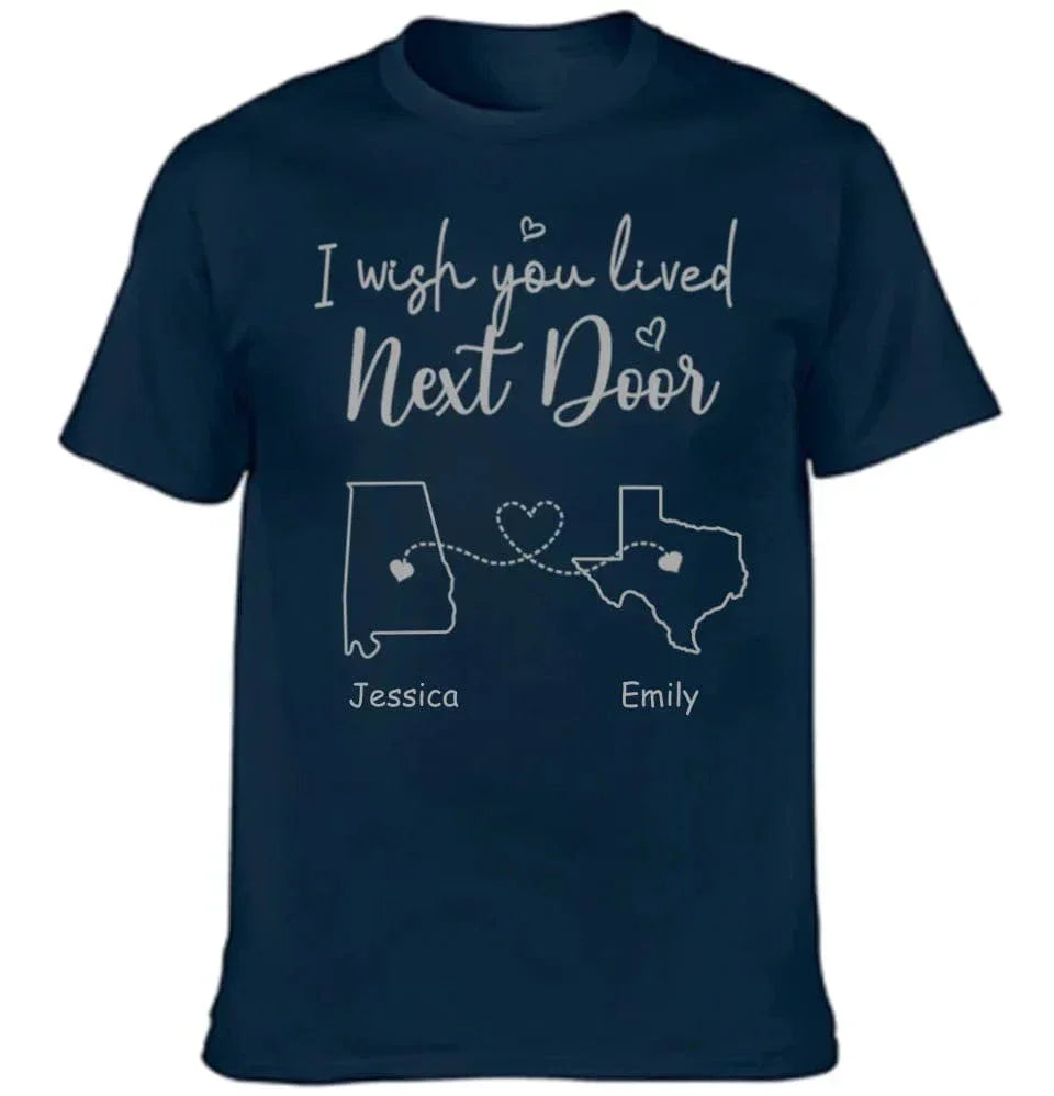 I Wish - Personalised T-shirt With Name And State - A Gift For Best Friends,Family,Lovers - Joliny