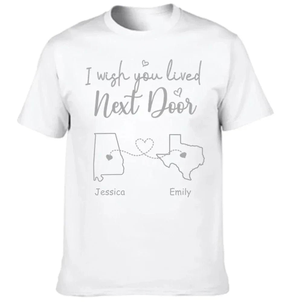 I Wish - Personalised T-shirt With Name And State - A Gift For Best Friends,Family,Lovers - Joliny