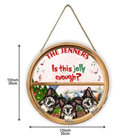 Joyful enough? - Personalized Christmas Round Wooden Sign - Christmas Gifts - Joliny