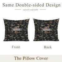 Jurassic Dinosaur Rally - Dinosaur Themed Personalised Name Blanket And Pillowcase- Gifts for Child,Friend,Dinosaur Fanatics - Joliny
