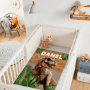 Jurassic Dinosaur T-Rex Children's Personalized Name Custom Blanket - Joliny