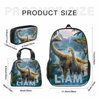 Jurassic Dinosaurs - Personalized Name Backpacks for Kids - School Season Gifts for Kids - Joliny