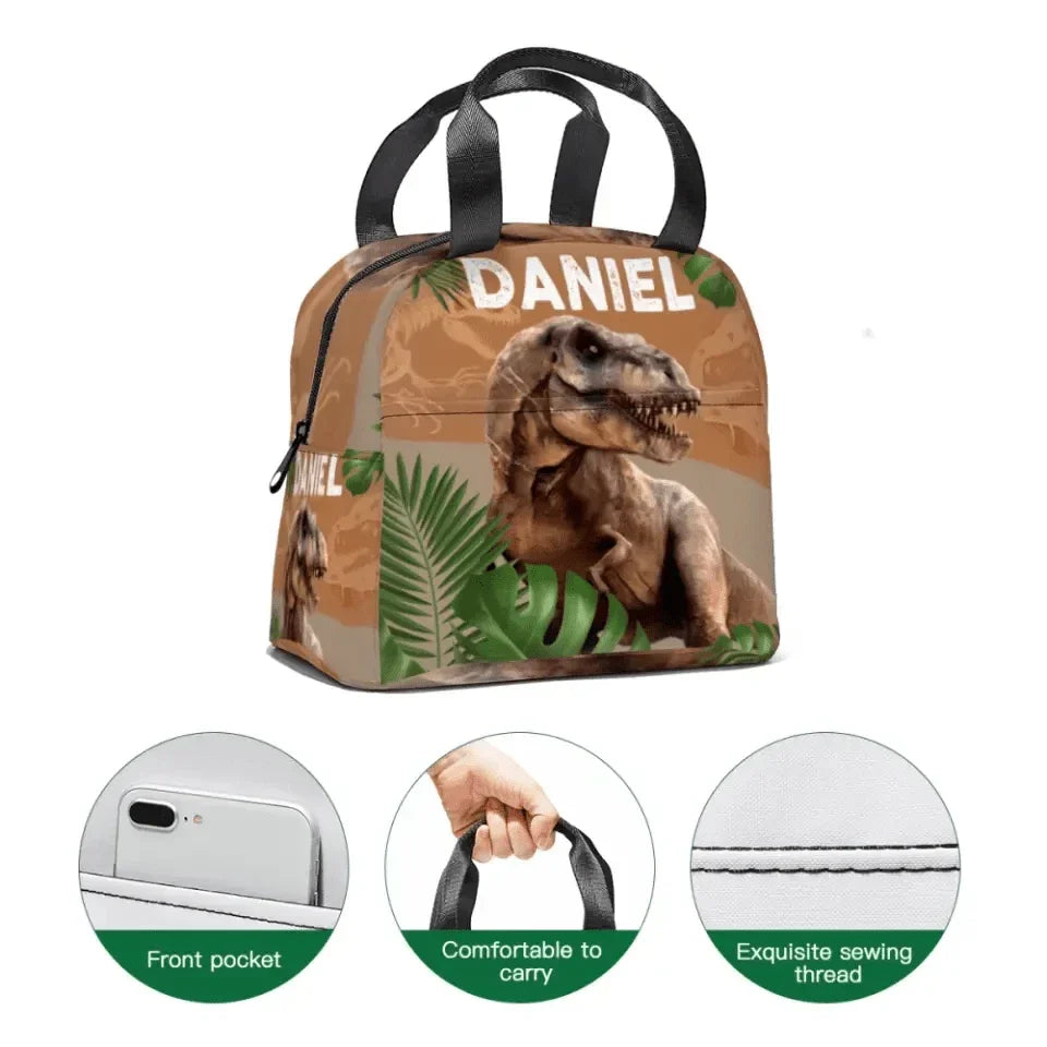 Jurassic Park Tyrannosaurus Rex Kid's Personalized Name Custom Backpack - Joliny