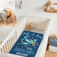 Just A Boy Who Loves AirPlanes - Personalized Blanket Gifts for Boys - Joliny