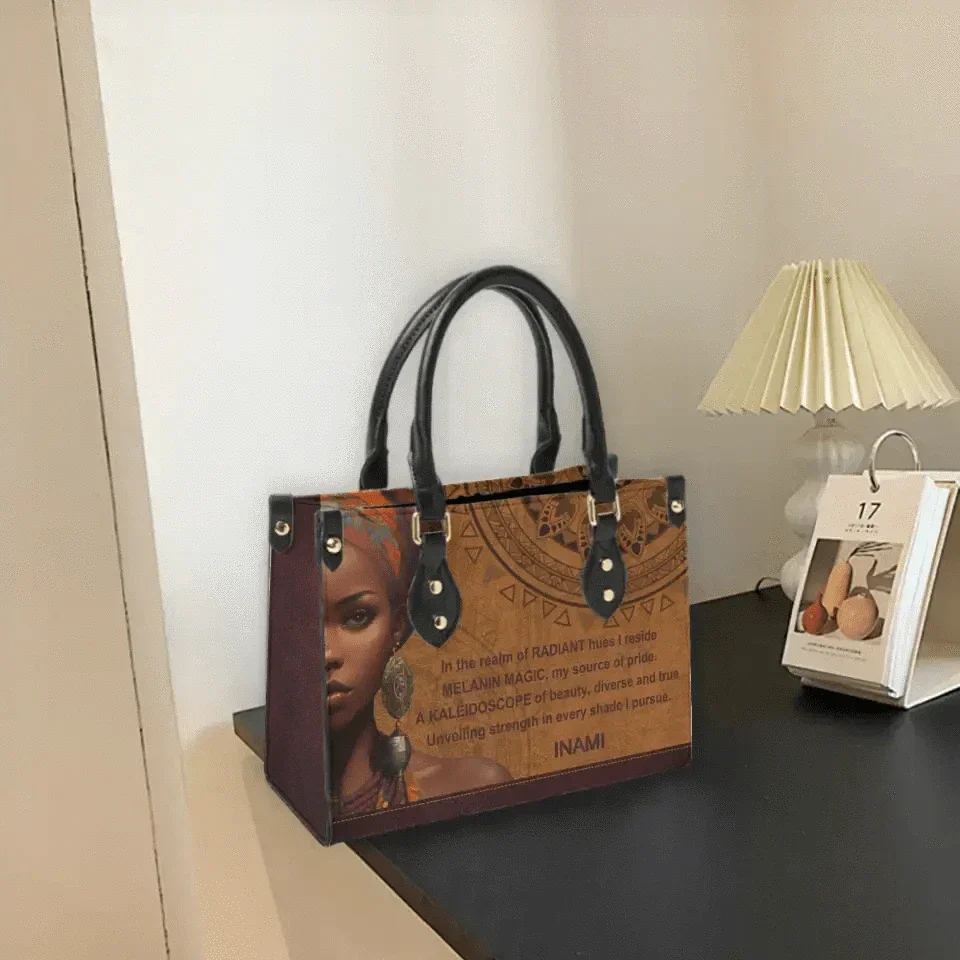 Kaleidoscope of Beauty - Personalized Leather Bag - Joliny