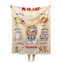 Kid's Dream Job Custom Blanket - Personalised Name And different character jobs Blanket - A Gift For Child - Joliny