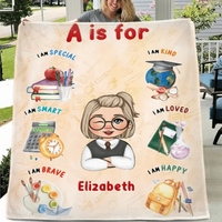 Kid's Dream Job Custom Blanket - Personalised Name And different character jobs Blanket - A Gift For Child - Joliny