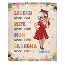Legend Wife Mom Grandma - Personalized Blanket - Gift For Mother's Day - Joliny