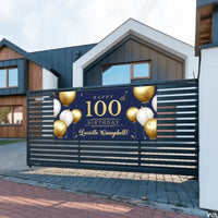 Let The Gold And White Balloon Banners Fly To Celebrate This Beautiful Day - Joliny