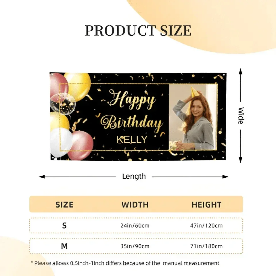 Let Your Story Shine With Personalised Photo Birthday Banners - Joliny