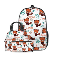 Little Raccoon Pattern Name Customized Backpack Gift for Children for the School Season - Joliny