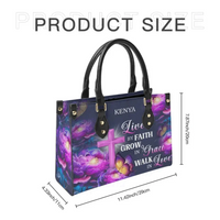 Live By Faith - Personalized Leather Bag - Joliny