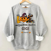 Love Being Called Grandma Customised Halloween Costumes - Personalized Name Sweatshirt - A Halloween Gift for Family - Joliny