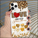 LOVE Being Called Grandma - Leopard Pattern - Personalized Phone Case - Joliny