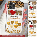 LOVE Being Called Grandma - Leopard Pattern - Personalized Phone Case - Joliny