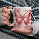 Love Butterfly - Personalized Name Custom Butterfly Decorated Mug - Joliny