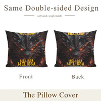 Love Dragon - Personalized Dragon Pillow Cover - Joliny