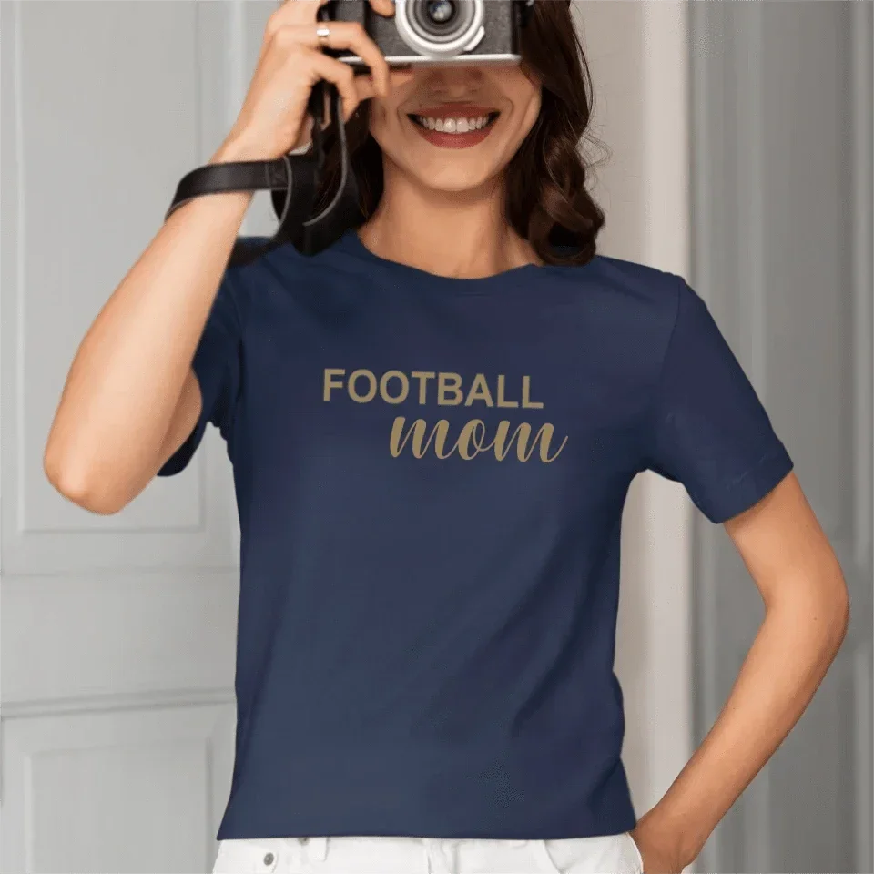 Love football - Personalised Name And Number T-Shirt - A Gift for Family,Players