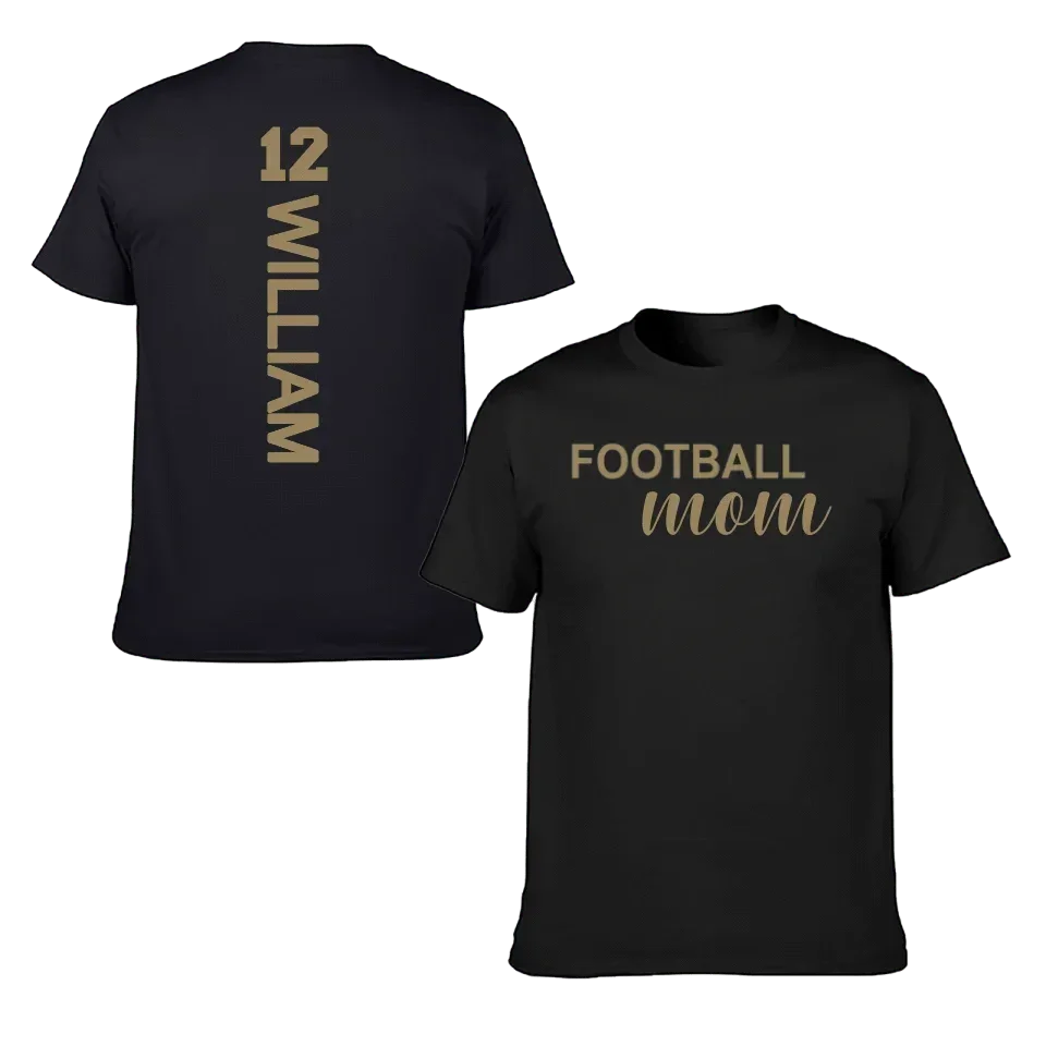 Love football - Personalised Name And Number T-Shirt - A Gift for Family,Players - Joliny