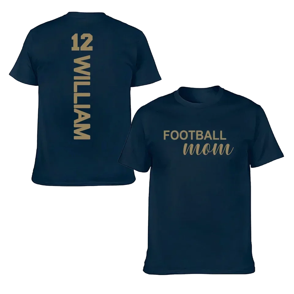 Love football - Personalised Name And Number T-Shirt - A Gift for Family,Players - Joliny
