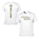 Love football - Personalised Name And Number T-Shirt - A Gift for Family,Players - Joliny