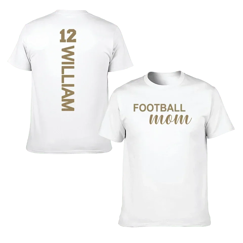 Love football - Personalised Name And Number T-Shirt - A Gift for Family,Players - Joliny