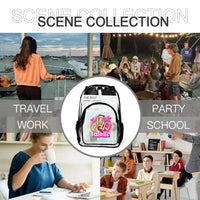 Love Girls Customized Name Clear Backpack - School Season Gift - Joliny