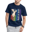 Love Is Love - Personalized Unisex T-shirt For Couples, a Gift For Your Loved One - Joliny