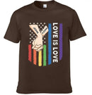 Love Is Love - Personalized Unisex T-shirt For Couples, a Gift For Your Loved One - Joliny