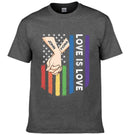 Love Is Love - Personalized Unisex T-shirt For Couples, a Gift For Your Loved One - Joliny