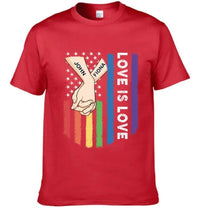 Love Is Love - Personalized Unisex T-shirt For Couples, a Gift For Your Loved One - Joliny