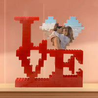 Love's Blueprint: Personalized Custom "I Love U" Building Blocks - A Gift of Affection - Joliny
