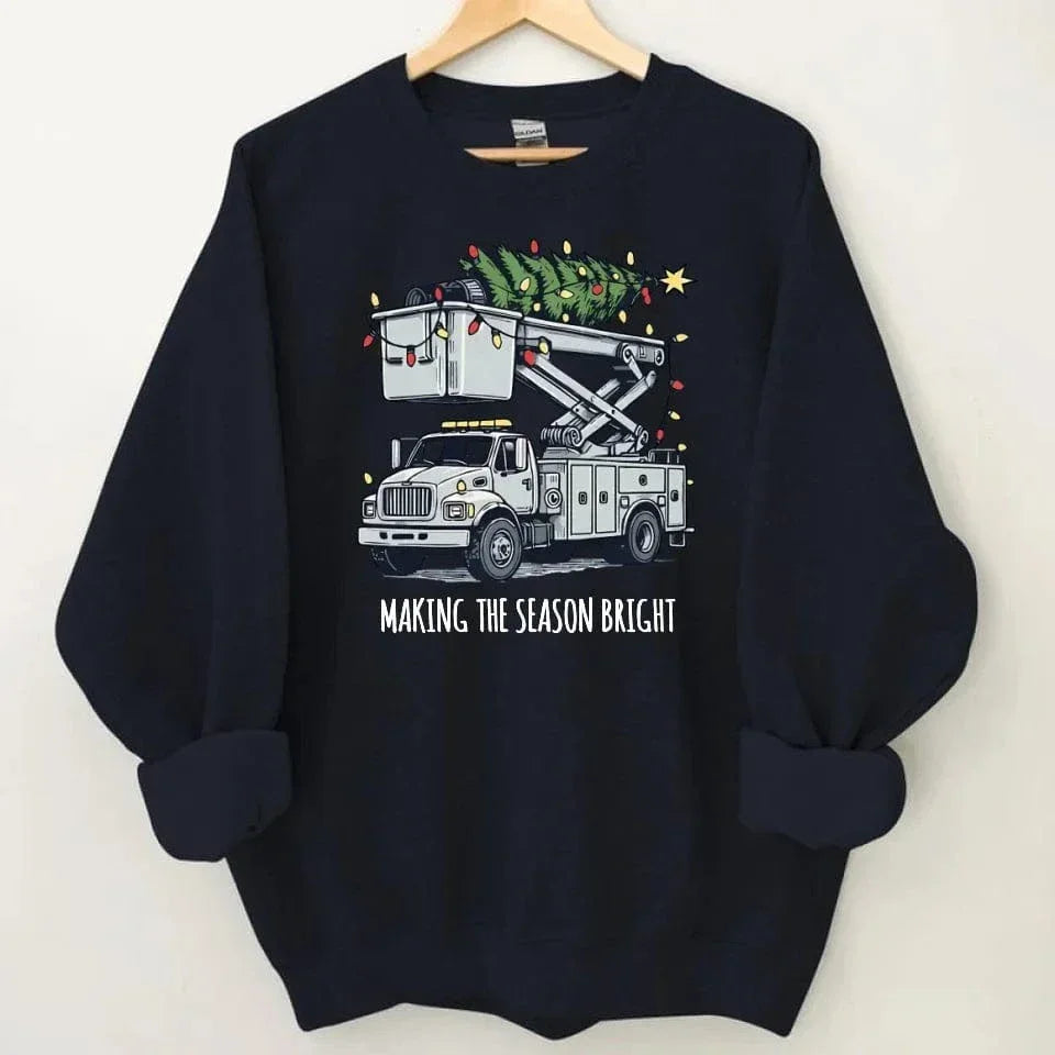 Making The Season Bright-Customized Christmas Sweatshirts - Christmas Gifts for the Family - Joliny