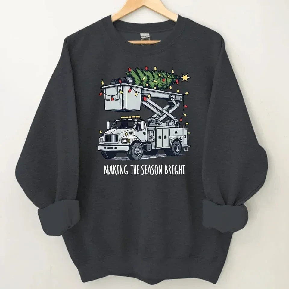 Making The Season Bright-Customized Christmas Sweatshirts - Christmas Gifts for the Family - Joliny
