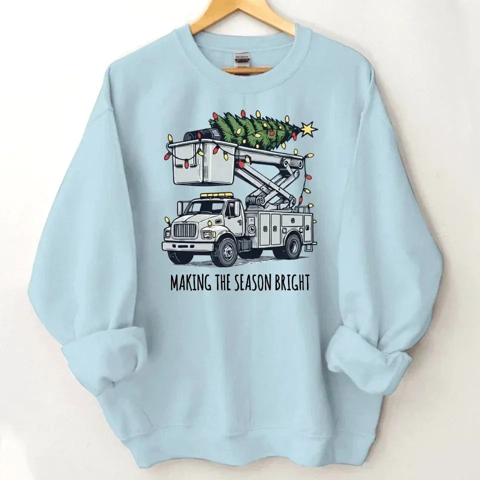 Making The Season Bright-Customized Christmas Sweatshirts - Christmas Gifts for the Family - Joliny