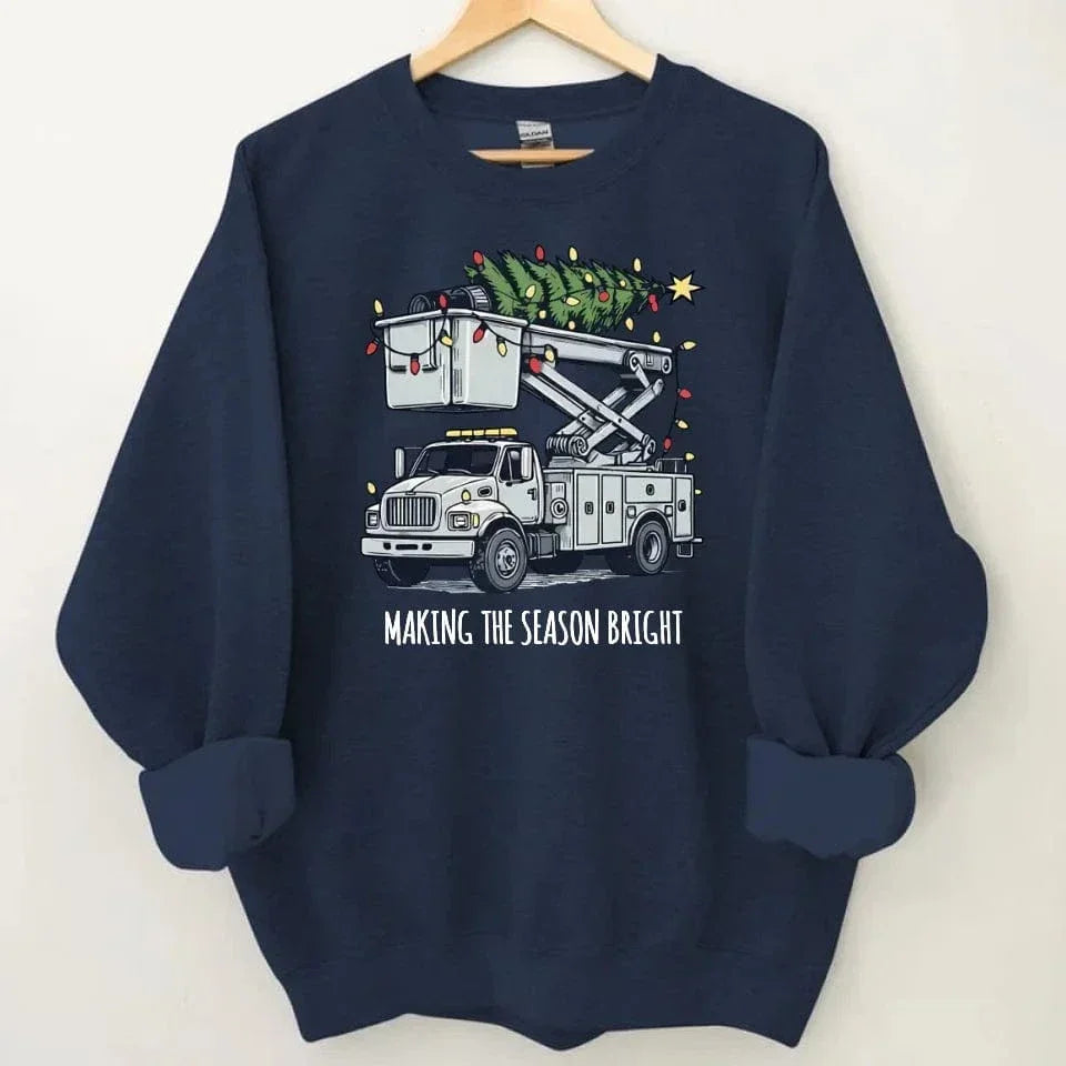 Making The Season Bright-Customized Christmas Sweatshirts - Christmas Gifts for the Family - Joliny