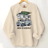 Making The Season Bright-Customized Christmas Sweatshirts - Christmas Gifts for the Family - Joliny
