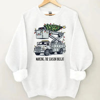 Making The Season Bright-Customized Christmas Sweatshirts - Christmas Gifts for the Family - Joliny