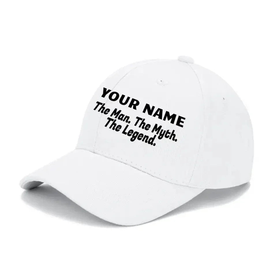 Man Myth Legend, Name Customized Baseball Cap Mesh Cap - Joliny