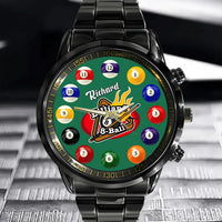 Customised Sports Themed Watch - Ball Motif Watch with Personalised Name - A Gift For Family,Friend,Sports Love - Joliny