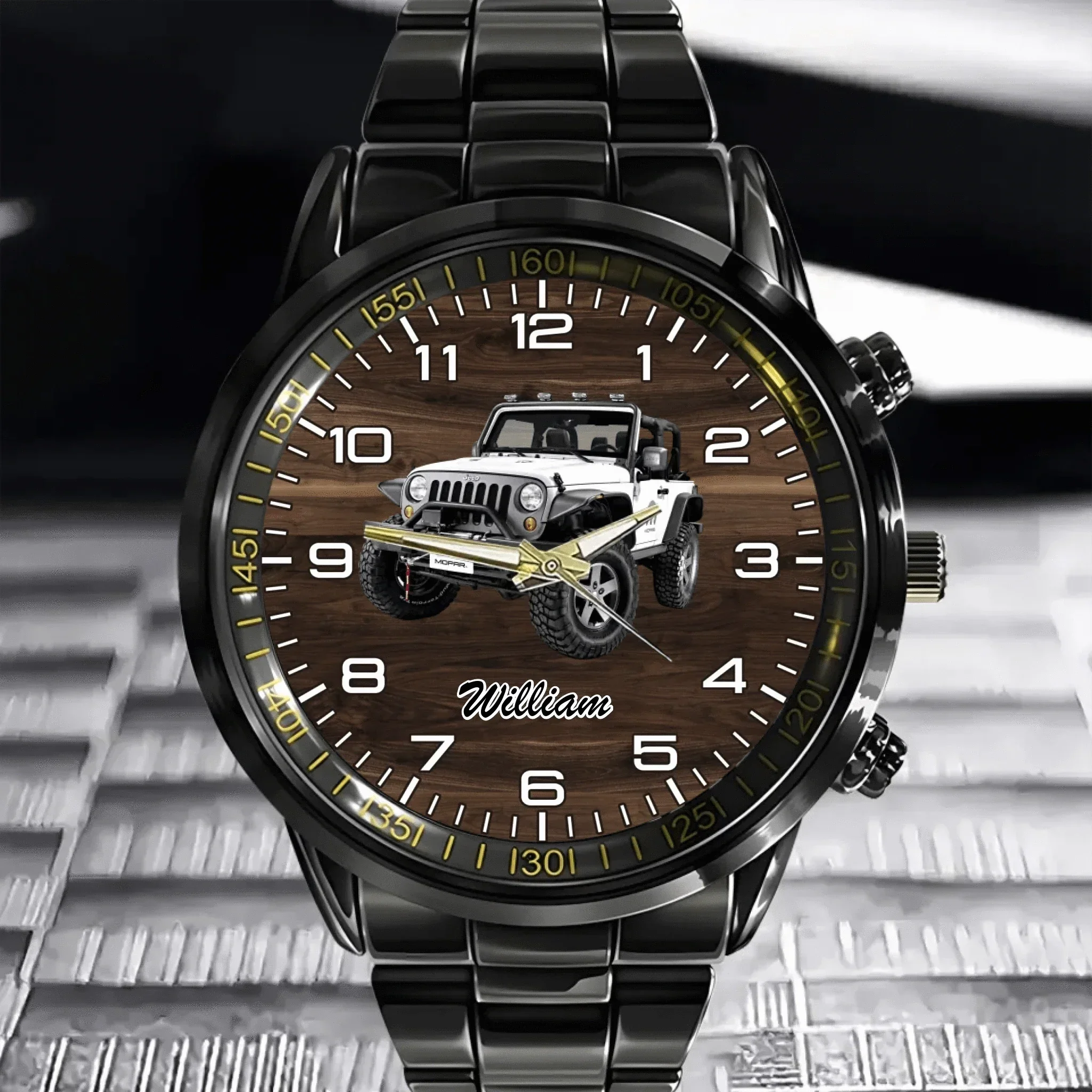 Customized Jeep-themed Watch - Personalized Photo Jeep Watche - A Gift For Friend,Family,Jeep Lover