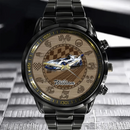 Customized Racing Competition Theme Watch - Personalized Photo-themed Racing Dirt Track Decorative Watch - A Gift For Friend,Race Car Driver,Race Car Fans - Joliny