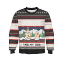 Me And My Pets Customized Christmas Clothes- Personalized Names, Cartoon Characters And Pet Graphics Sweater - A Gift For Pet Lovers,Pet Owners - Joliny