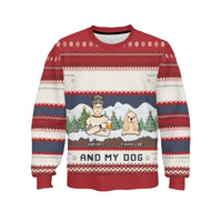 Me And My Pets Customized Christmas Clothes- Personalized Names, Cartoon Characters And Pet Graphics Sweater - A Gift For Pet Lovers,Pet Owners - Joliny