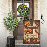 Memorial Gift Customization - Personalized Name And Birth-Death Commemorative Garden Flag - A Gift For Friends,Family - Joliny