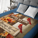 Memorial Gift Customization - Personalized Name And Birth-Death Memorial Soft Blanket - A Gift For Friends,Family - Joliny
